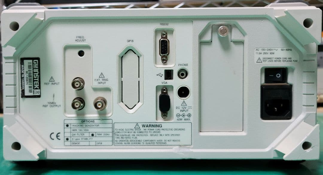 GWINSTEK GSP-830 スペクトラムアナライザーTG Ref OP 付 - メルカリ