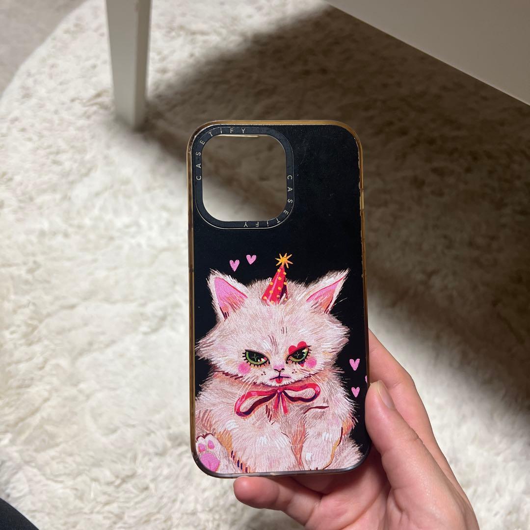 casetify 猫イラストのiPhoneケース iPhone13pro - メルカリ