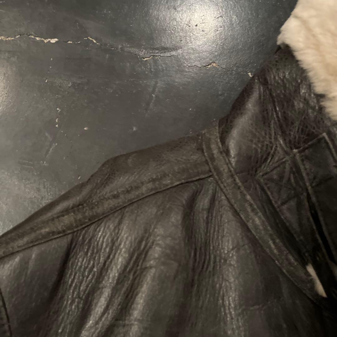 SUNTORY BOSS ムートンジャケット B-3 牛革 XL 2000年限定 - メルカリ