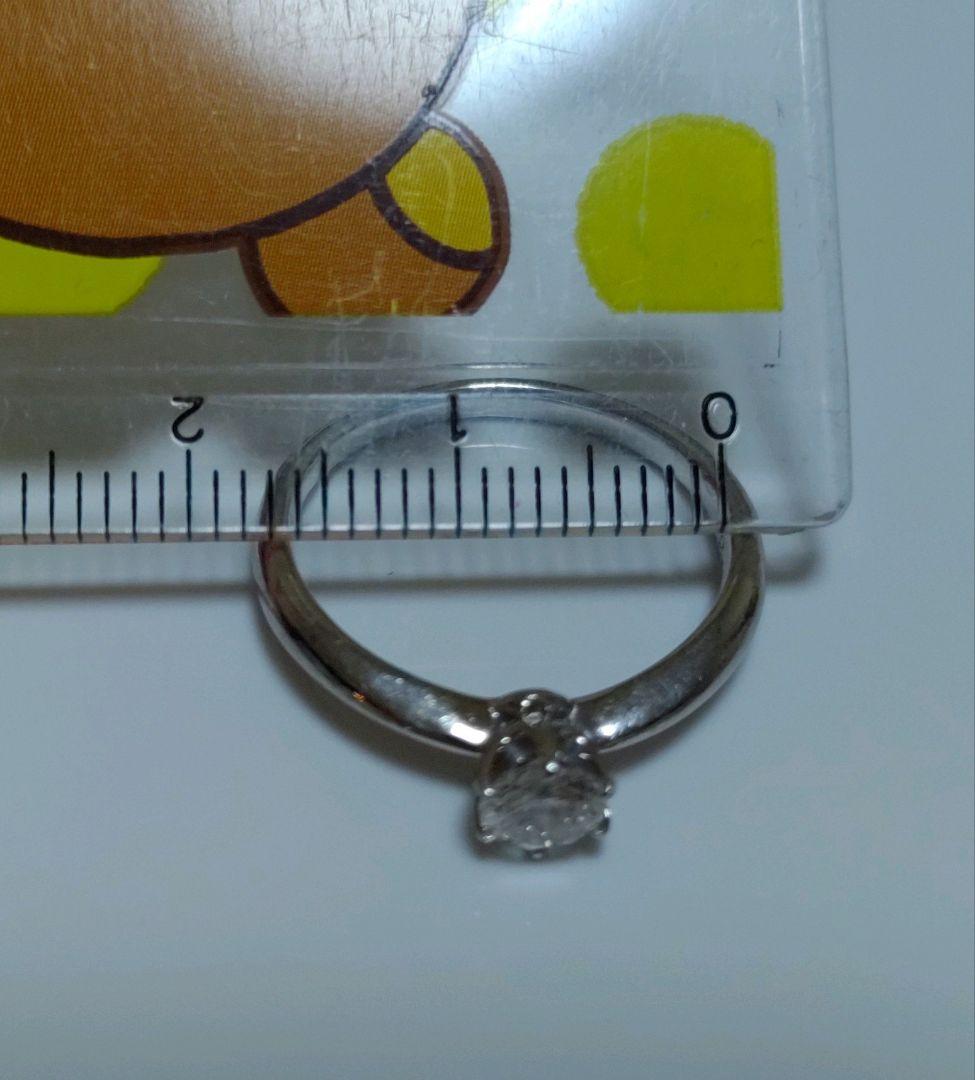 ダイヤモンドリング　Pt800 ダイヤ 0.303ct　12弱　造幣局刻印　美品