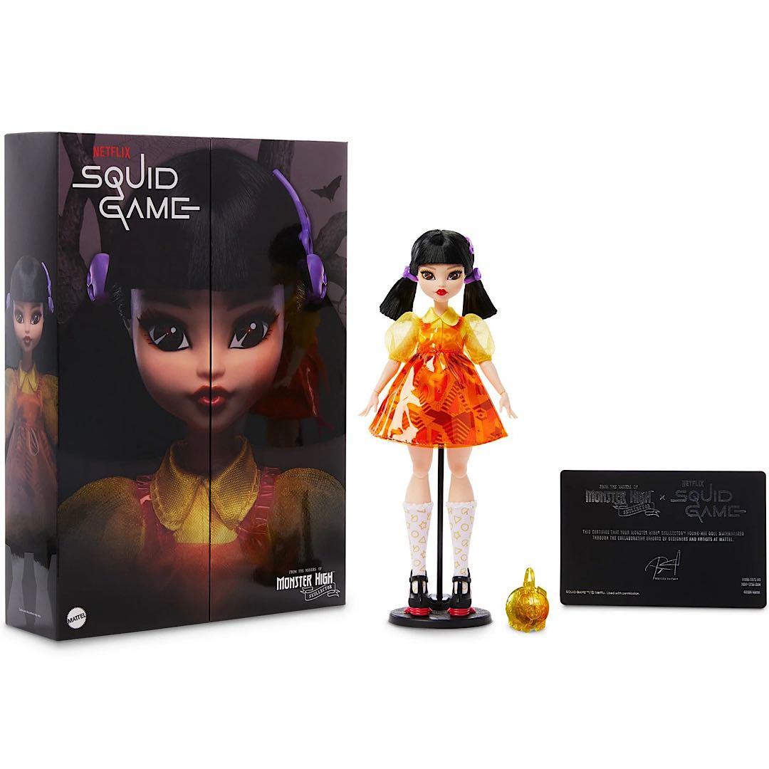 新品✨️モンスターハイ ドール／Netflixコラボ限定 イカゲーム ヨンヒ 人形
