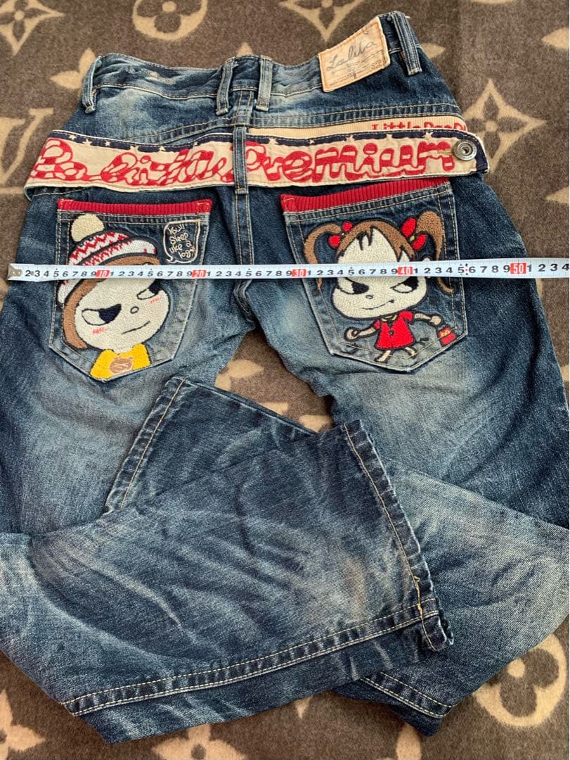 ロリータジーンズ激レア奈良美智デニムLOLITA JEANS☆サイズ大きめです
