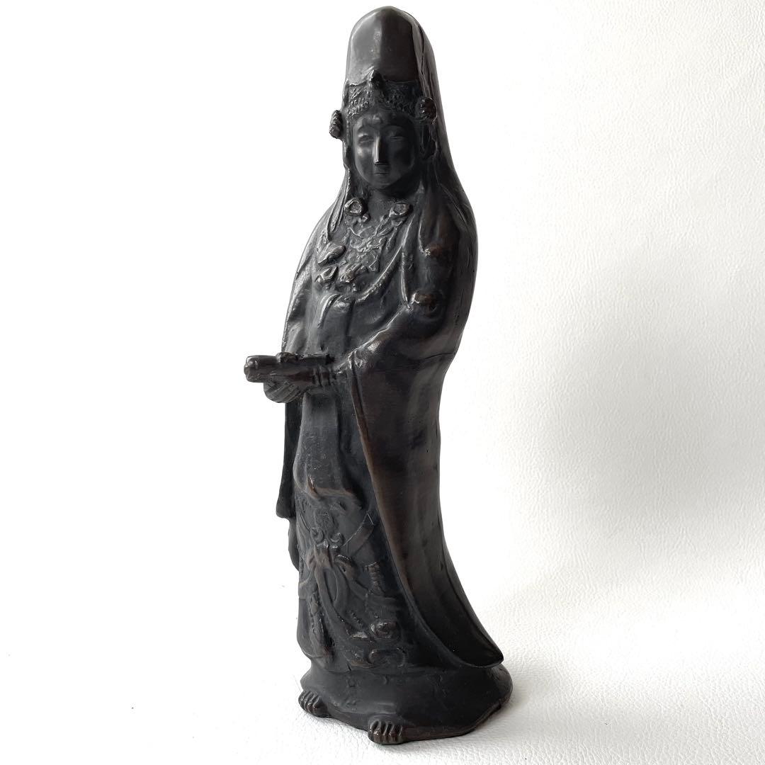 レトロ ［希少］銅製　観世音菩薩　立像 銅造観世音菩薩立像(どうぞうかんのんぼさつりゅうぞう) | 鳥取大山