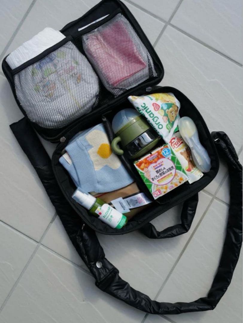 《calin》カラン マザーズバッグ ブラックショルダーバッグ 斜め掛け 美品