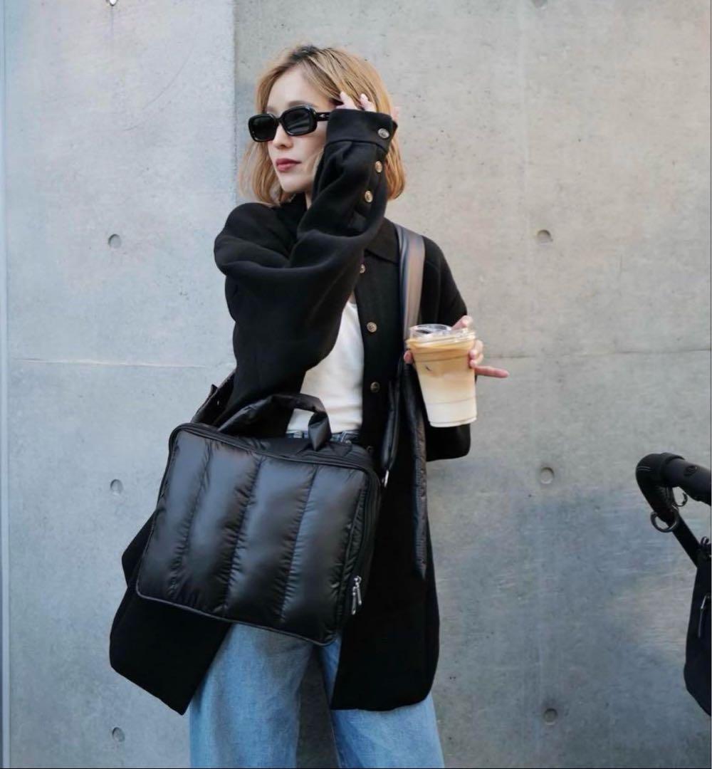 《calin》カラン マザーズバッグ ブラックショルダーバッグ 斜め掛け 美品