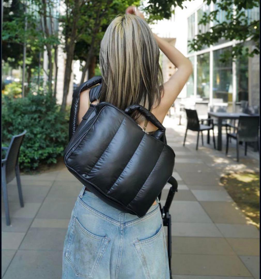 《calin》カラン マザーズバッグ ブラックショルダーバッグ 斜め掛け 美品