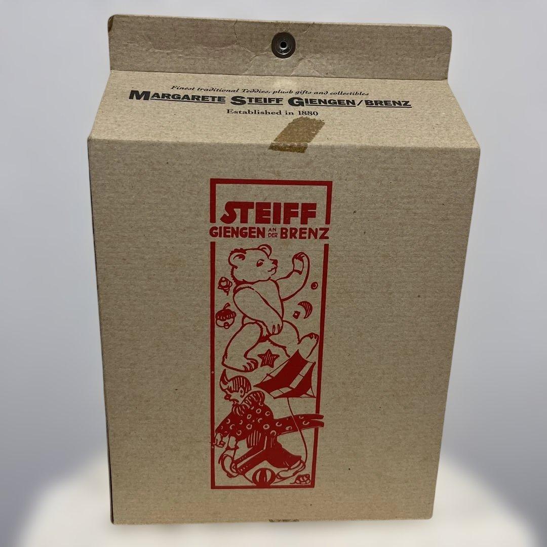 シュタイフ 箱入り ブルー 刺繍 新品未使用 テディベア 限定 白タグ