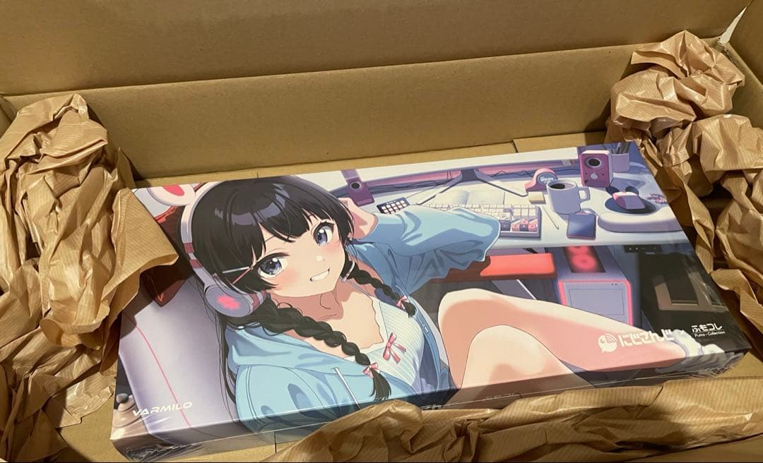 ふもコレ　にじさんじ　月ノ美兎　80%キーボード　ジャスミン軸　VARMILO にじさんじ × ふもコレ キーボード 月ノ美兎 VARMILO 日本語配列 80