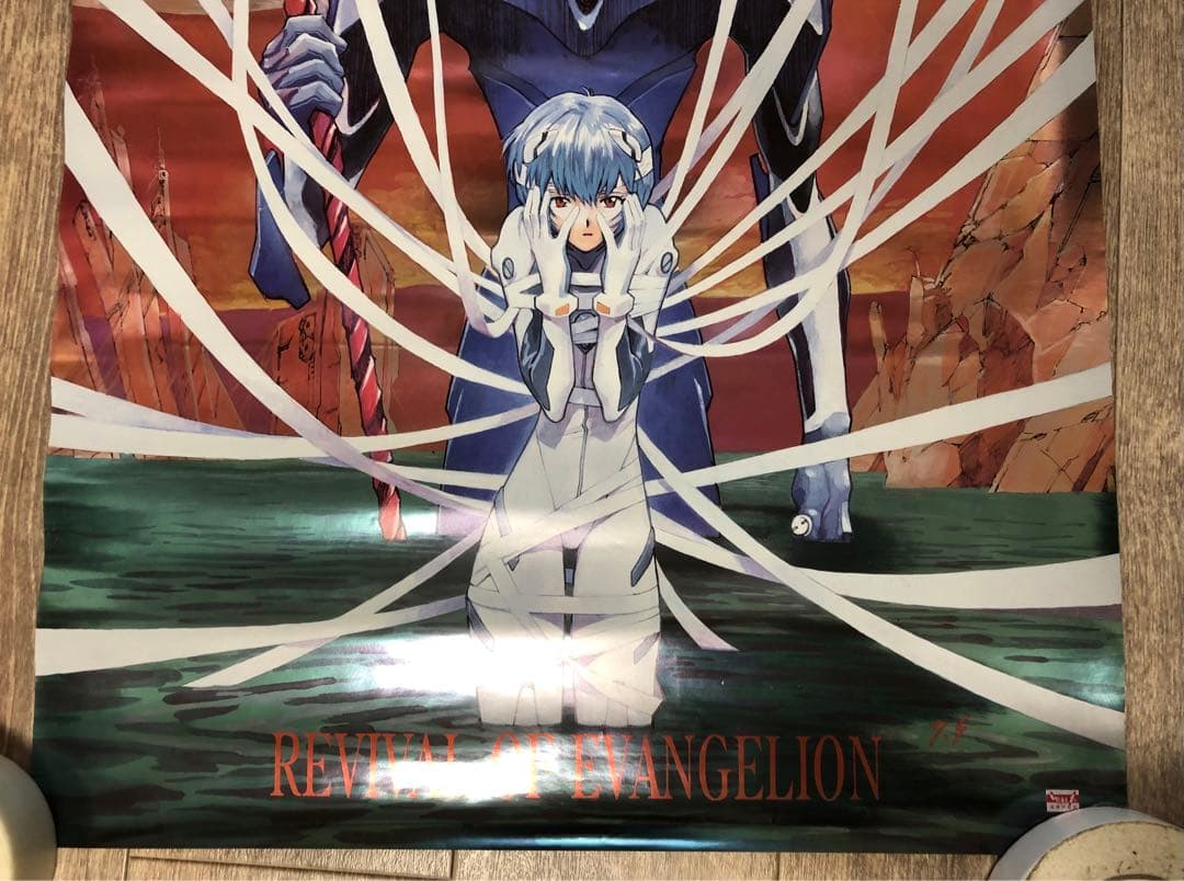 エヴァンゲリオン　レア　メタリックポスター　綾波レイ