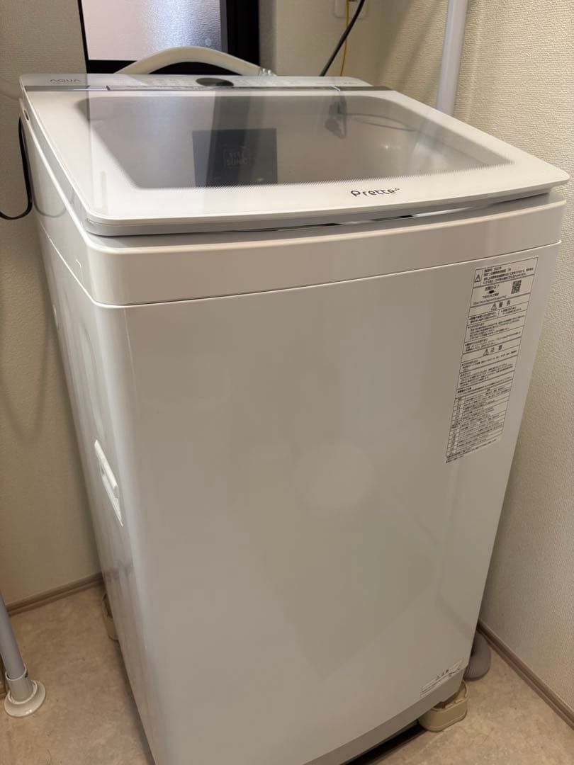 【匿名発送】【送料無料】AQUA（アクア） 全自動洗濯機 8kg ホワイト 縦型 AQUA（アクア） 洗濯機(全自動 12kg〜) 洗濯機 縦型 全自動洗濯機