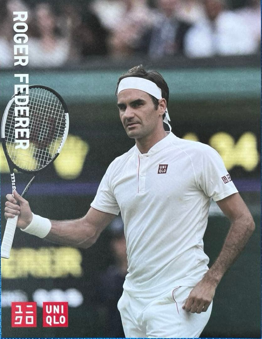 UNIQLO ユニクロ テニス ヘアバンド 白 フェデラー - メルカリ