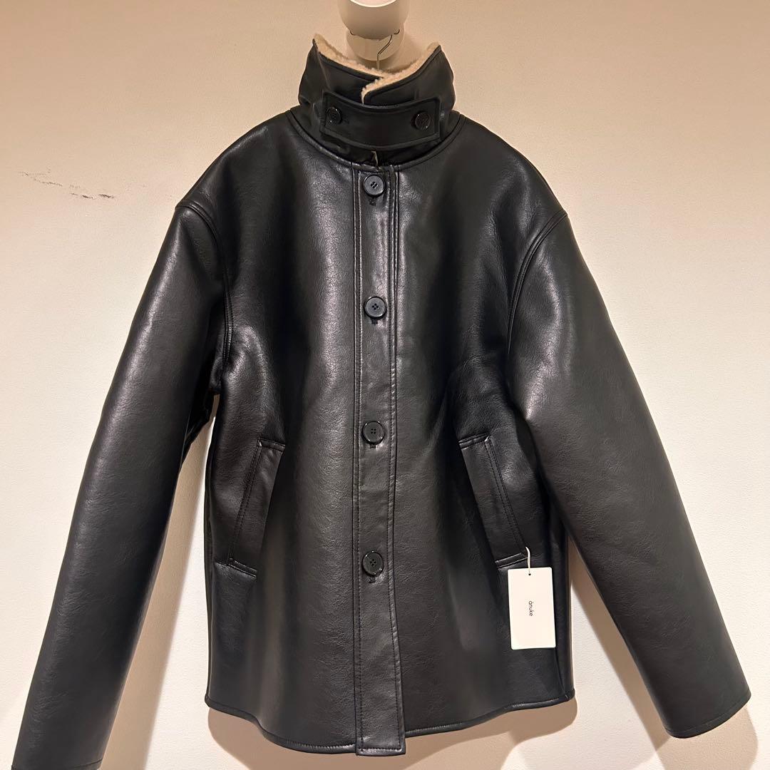 再値下げ◎anuke アンヌーク ボアフライトジャケット ブラック 36