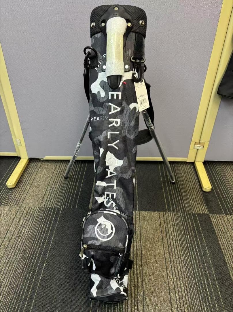 PEARLY GATES セルフスタンドバッグ/迷彩 新品 未使用 PEARLY GATES 迷彩柄 スタンド式キャディバッグ ホワイト