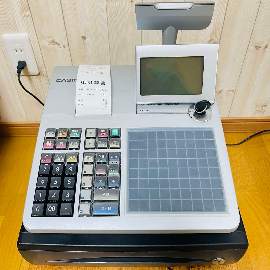 CASIO TK-400 電子レジスター TK-400-SR 電子レジスター TK-400 1台 カシオ計算機 【通販モノタロウ】