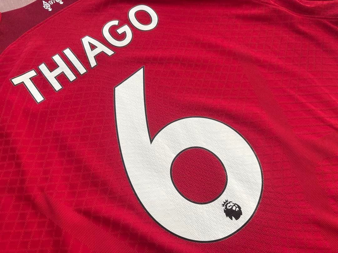 正規品】リバプール チアゴ選手6番 オーセンティック2022-23HOME