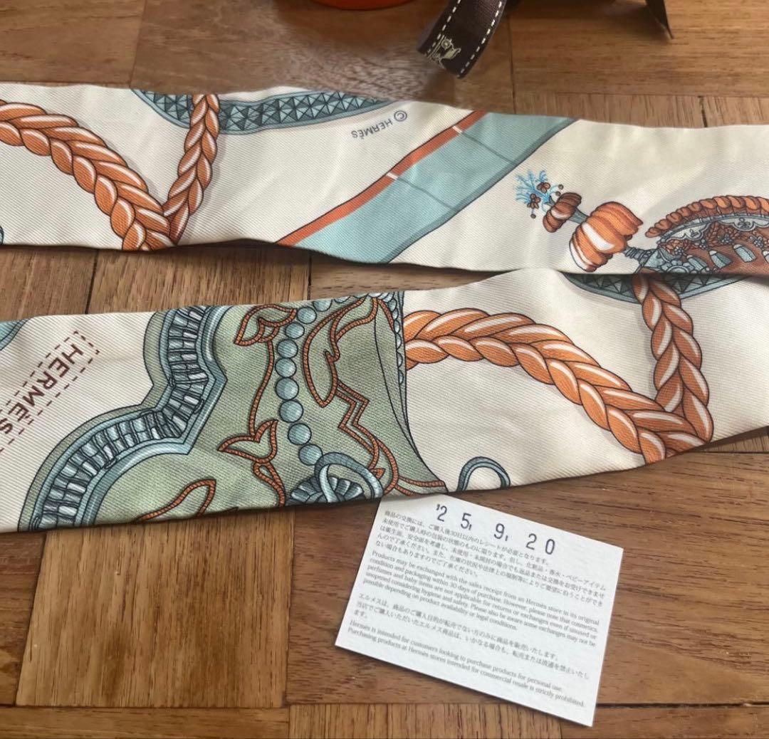 ほぼ新品・未使用　エルメス ツイリー 《グラン・アパラ》 2025春夏