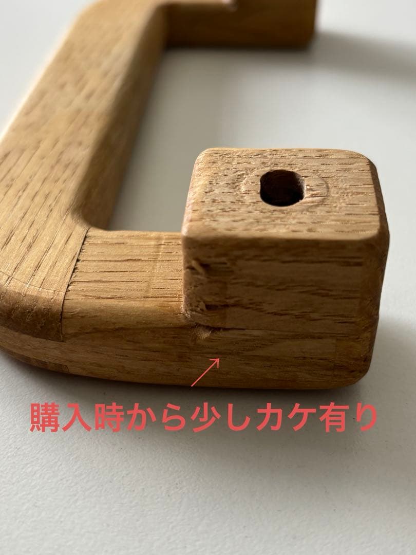 4F WORKS 木製アシストグリップ(チェスナット) ハイエース Aピラー用