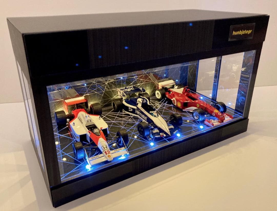 1/18展示可・BK幾何学・ディスプレーBOX / LED25灯・ネオジオラマ