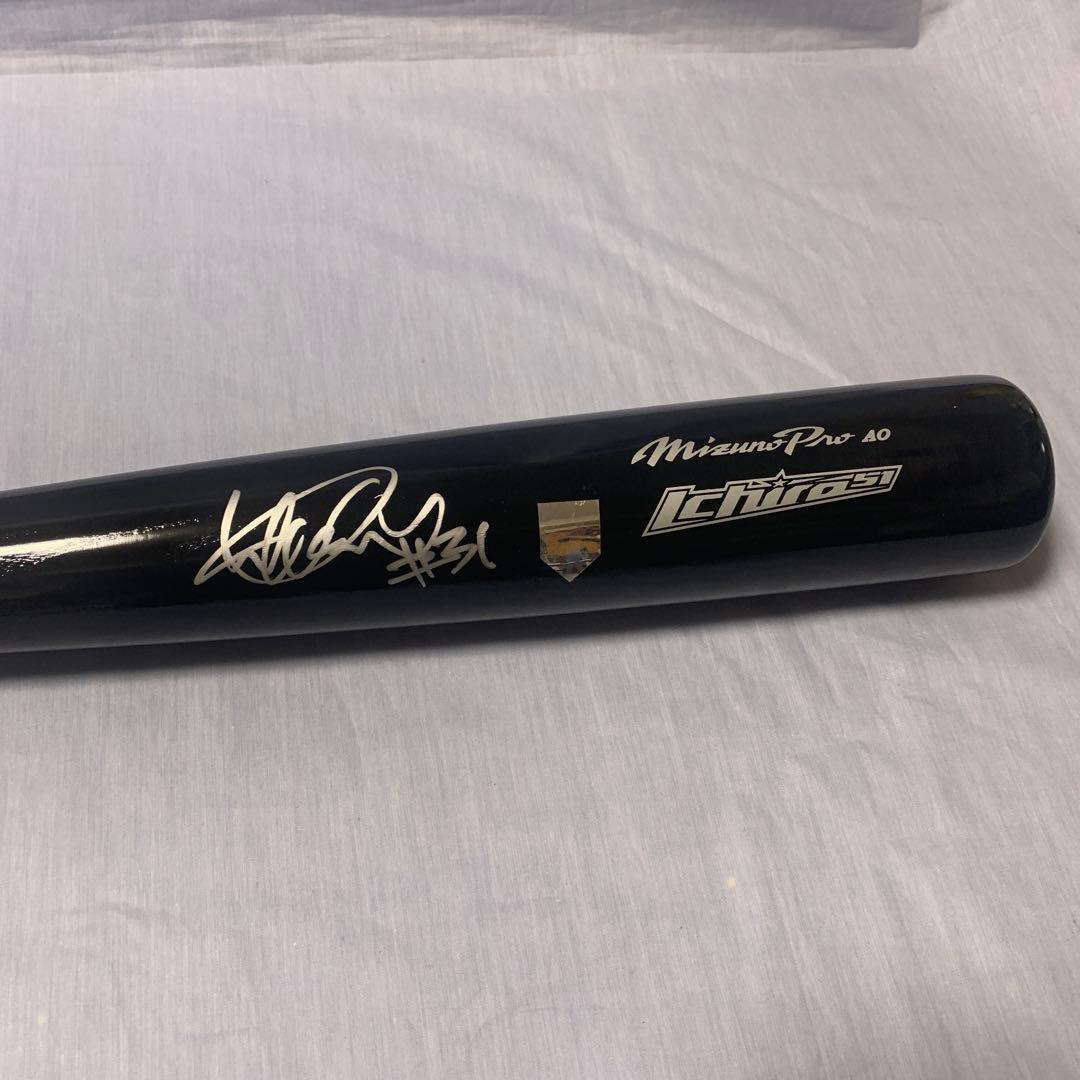 K*0様 イチロー サイン入り ミズノプロ 84.5cm 木製 バットホログラム