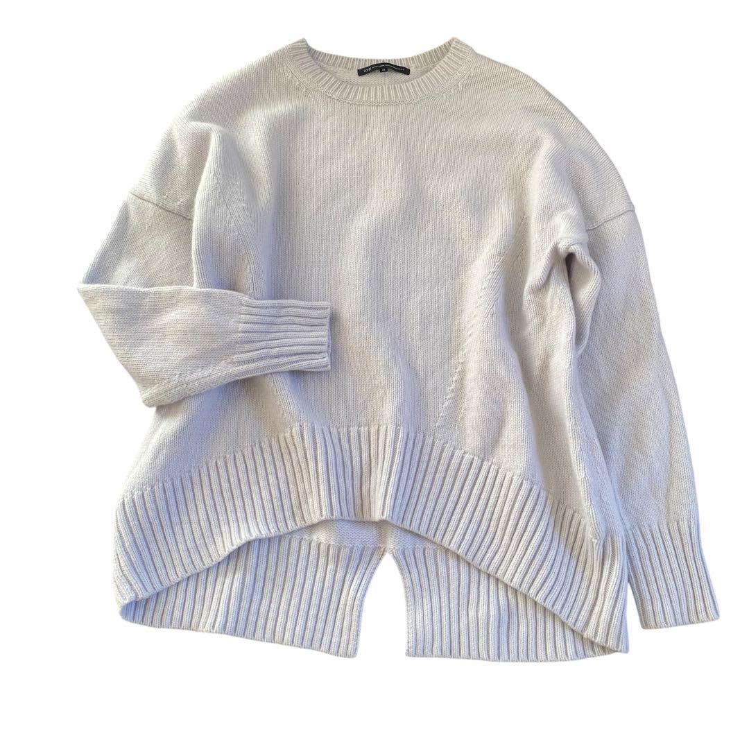 美品 23区 ウールカシミヤブレンドバルキー エディターズニット アイス