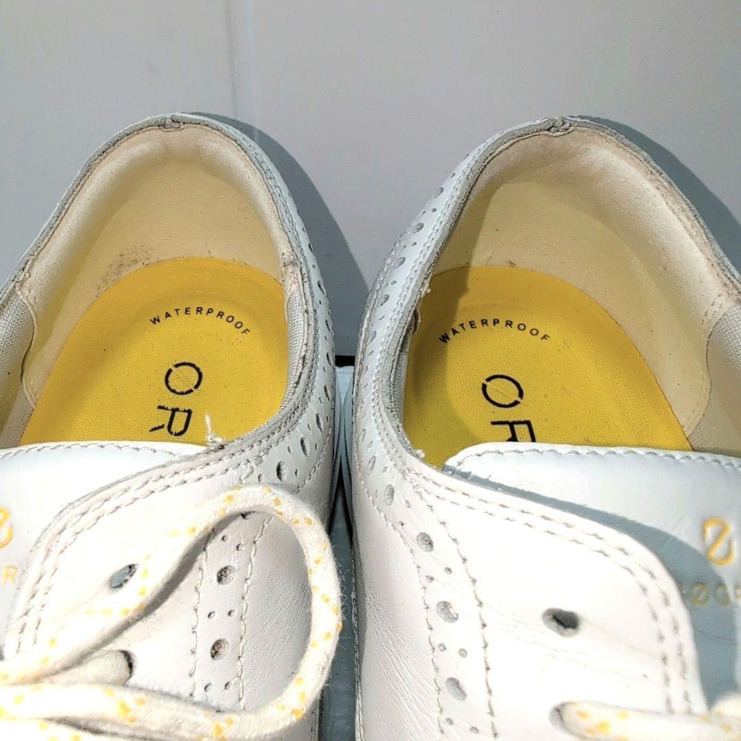 コールハーン ゴルフシューズ レザー ホワイト 27.0cm