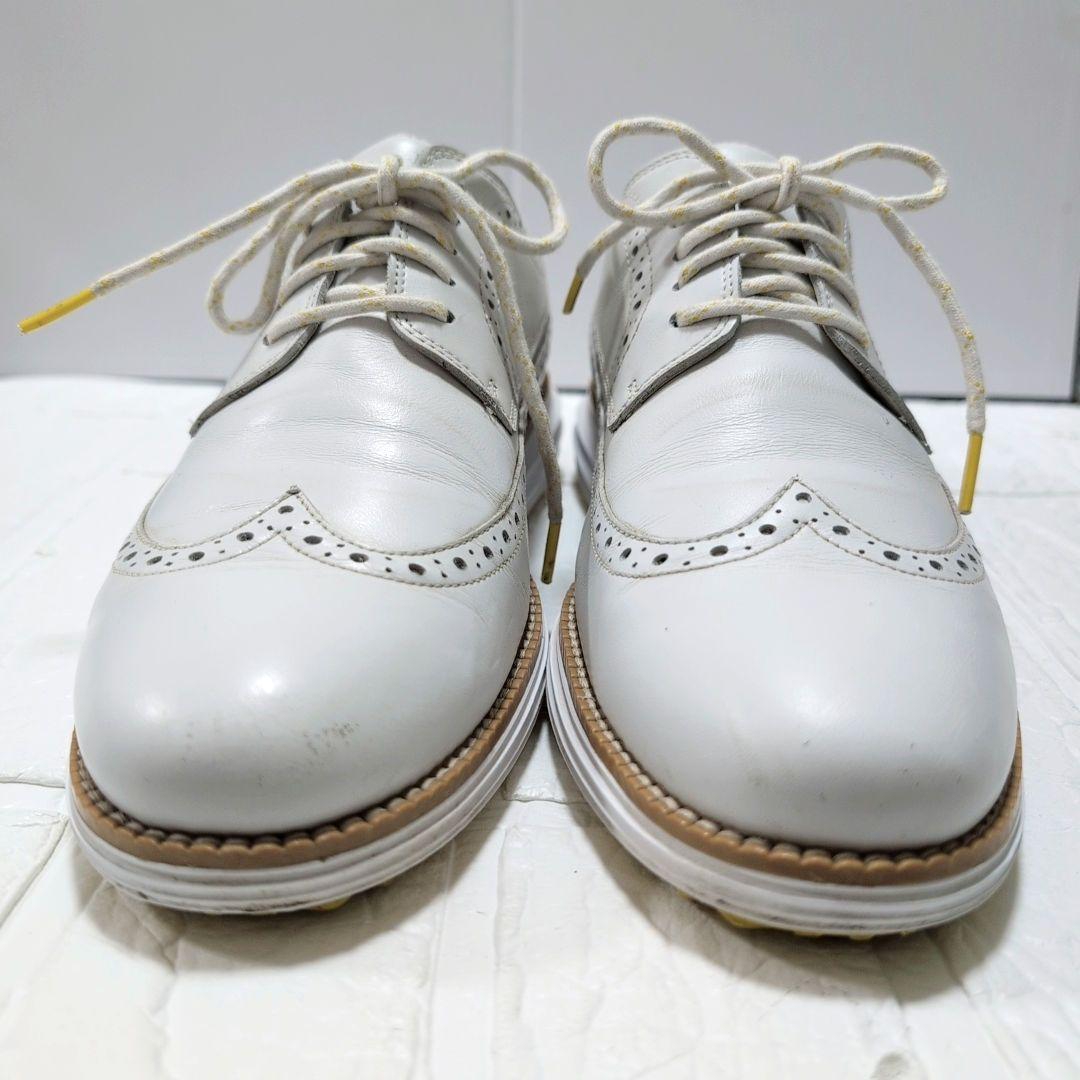 コールハーン ゴルフシューズ レザー ホワイト 27.0cm