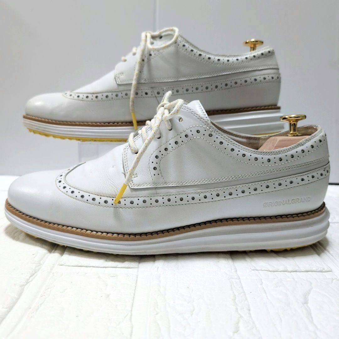 コールハーン ゴルフシューズ レザー ホワイト 27.0cm