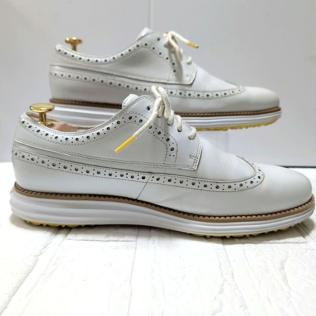 コールハーン ゴルフシューズ レザー ホワイト 27.0cm