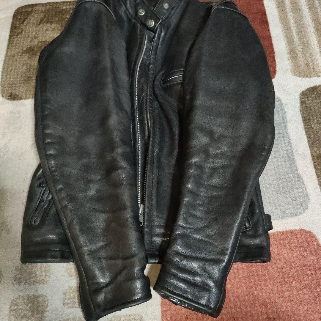 T*A様 人気定番Schot別注641SPシングルライダースジャケット34ダメな