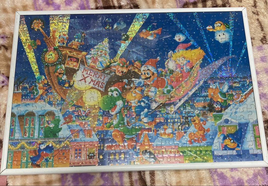 値下げしました　スーパーマリオ　ジグソーパズル　クリスマス スーパーマリオのクリスマス 500ピース ジグソーパズル - メルカリ