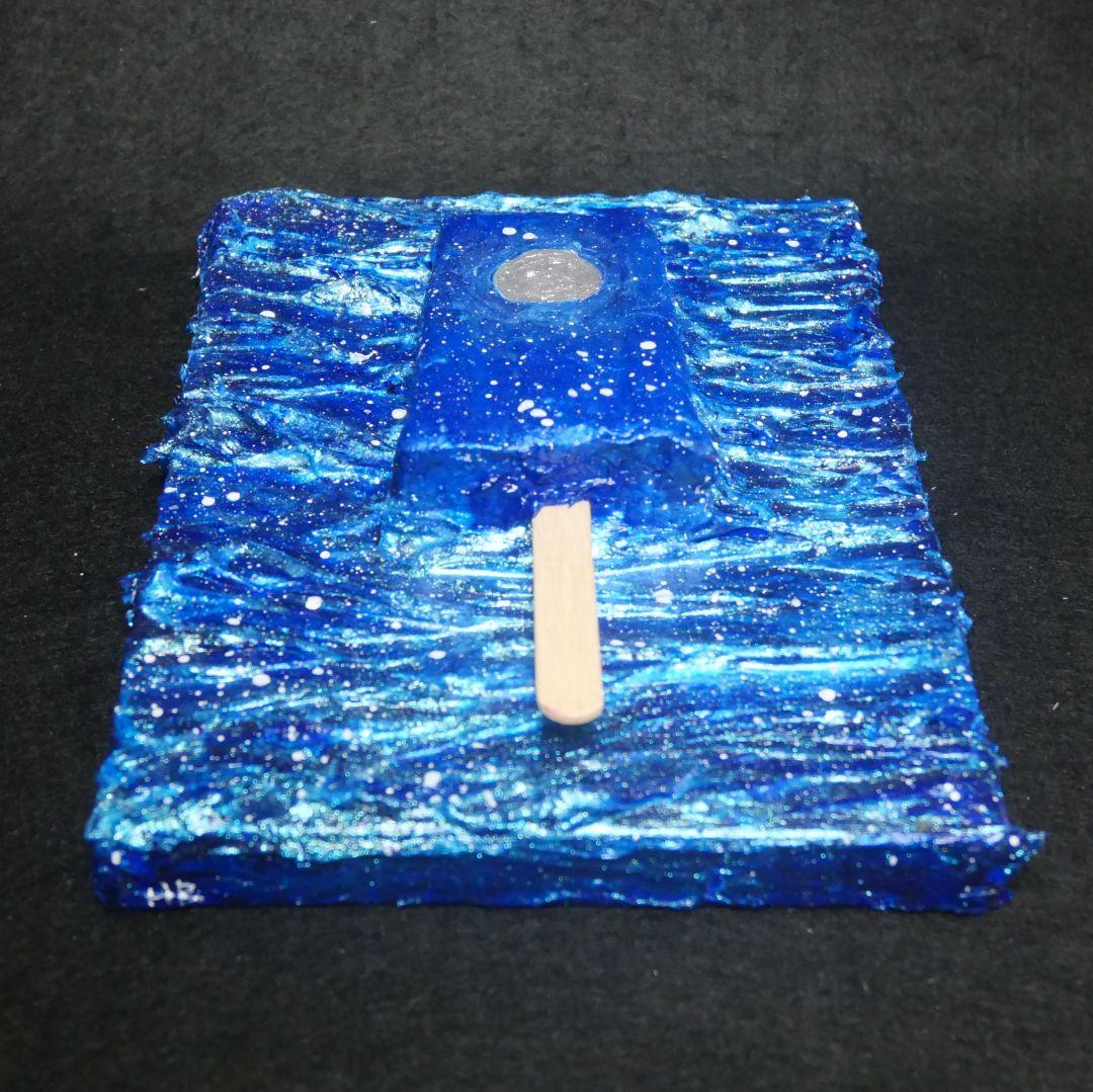 油絵 油彩 油彩画 絵 絵画【海雪の月の解けないアイスキャンディー】