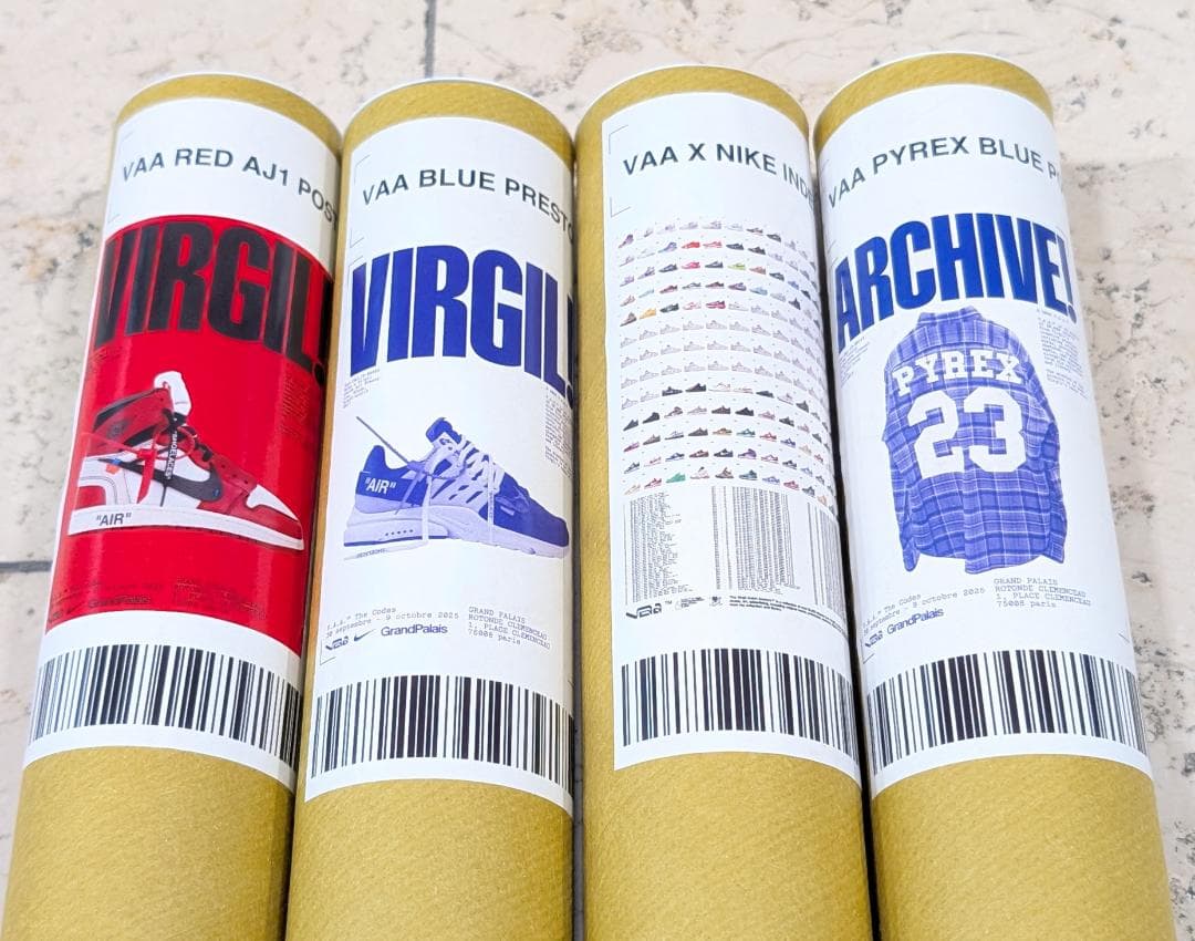 限定 Virgil Abloh 巨大ポスター AJ1 dunk 全169足