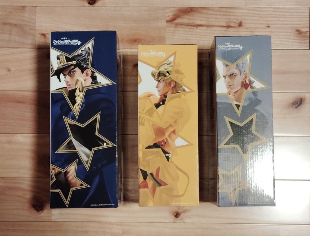 一番くじ　ジョジョの奇妙な冒険　スターダストクルセイダーズ　フィギュア3体セット