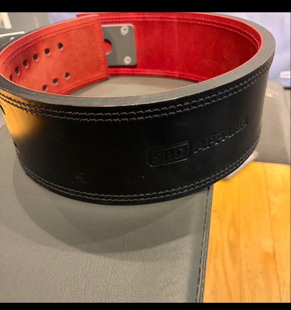 SBD パワーベルト 黒/赤 M 13mm パワーリフティングベルト - メルカリ