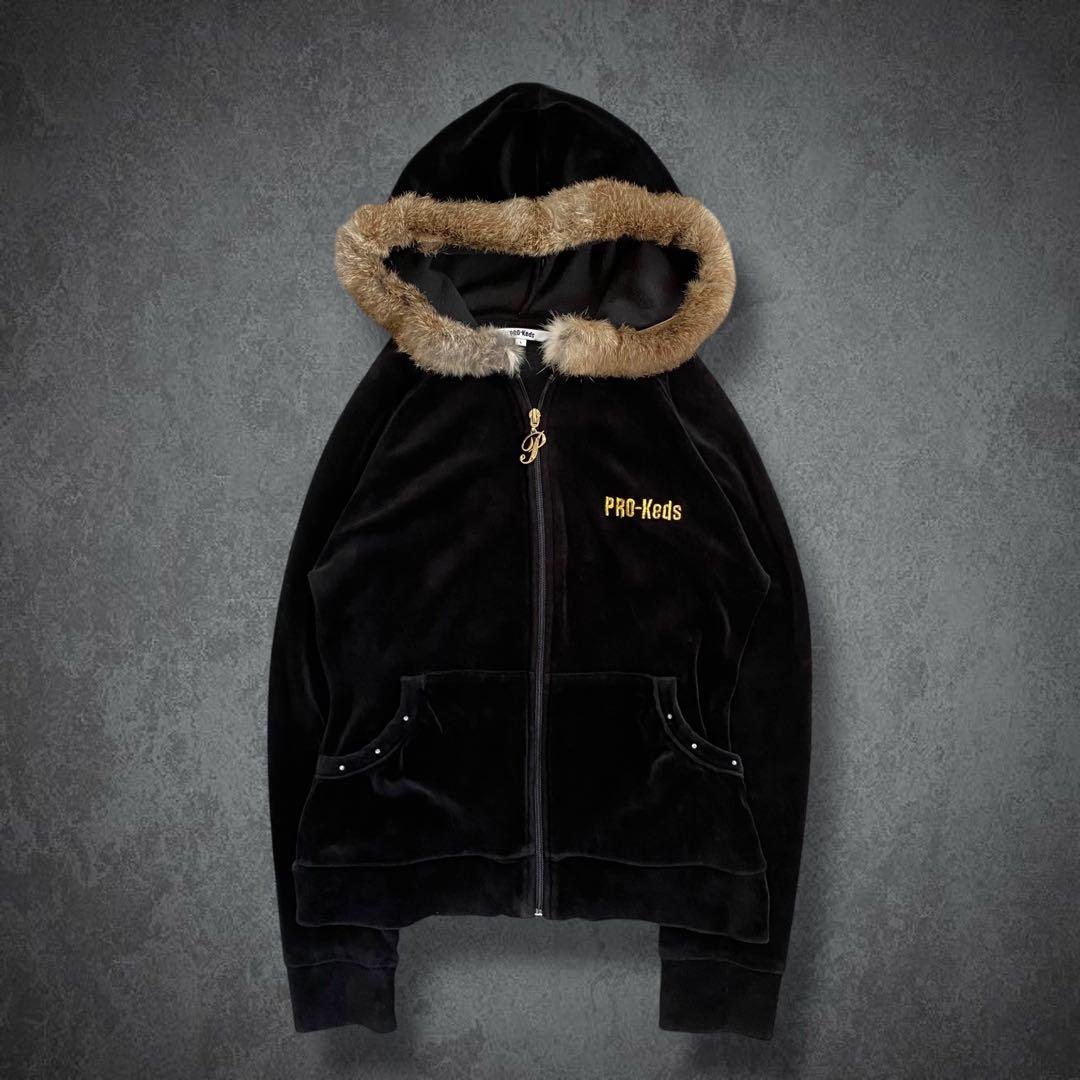 00s y2k ベロア ファー パーカー 平成ギャル グランジ パンク - メルカリ