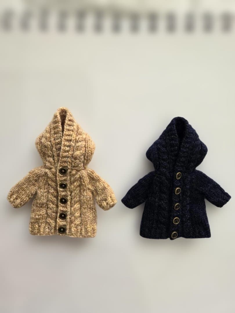 【確認用ページ】オビツ11　フード付コート(ボタンタイプ)　2着セット