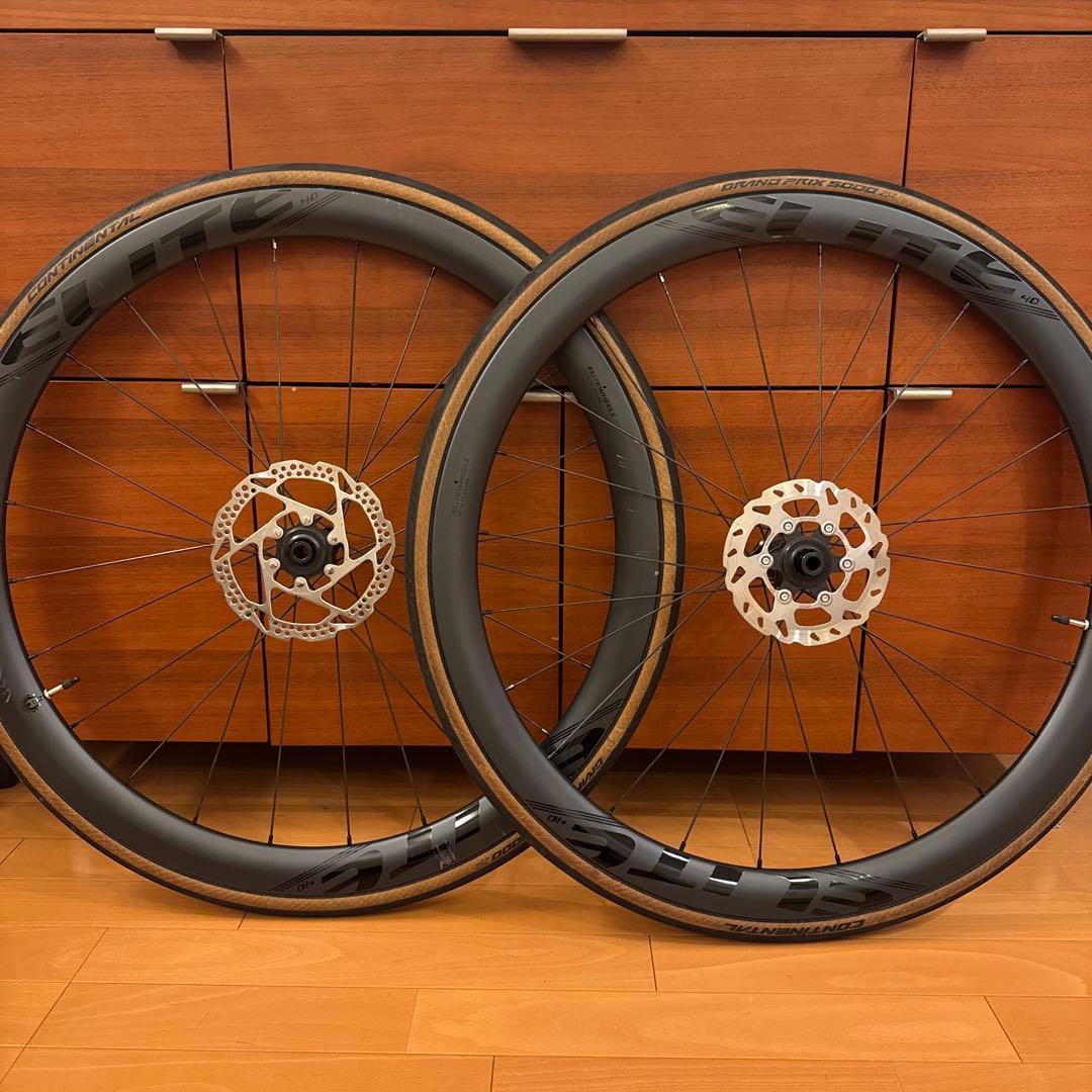 ELITEWHEELS エリート EDGEカーボンホイール 40ミリハイト - メルカリ