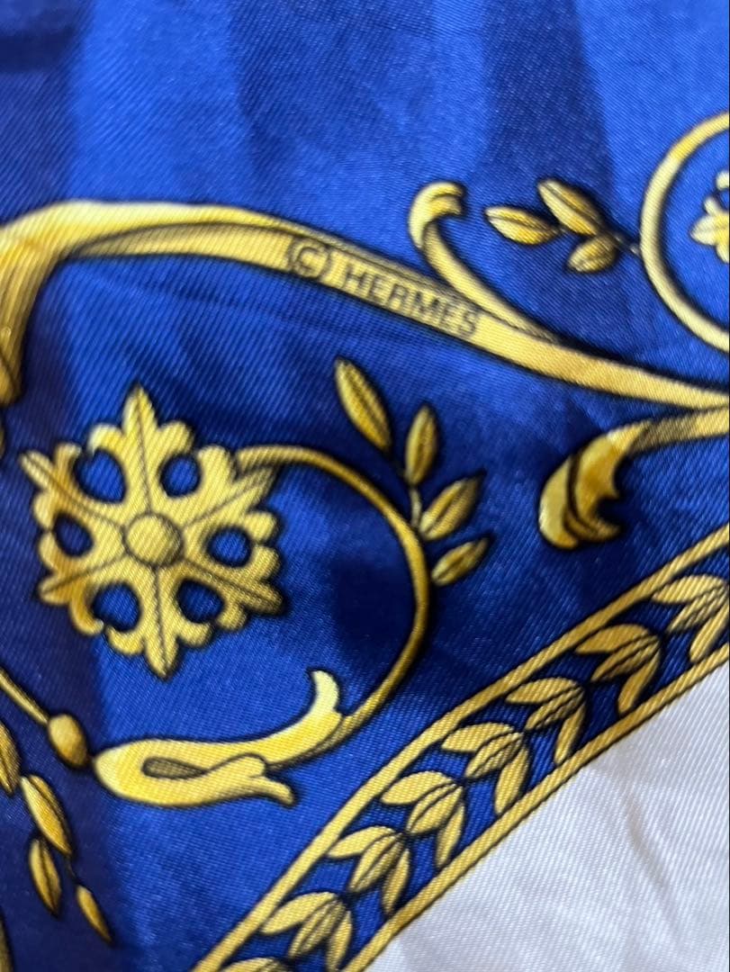 HERMES シルクスカーフ 馬車デザイン