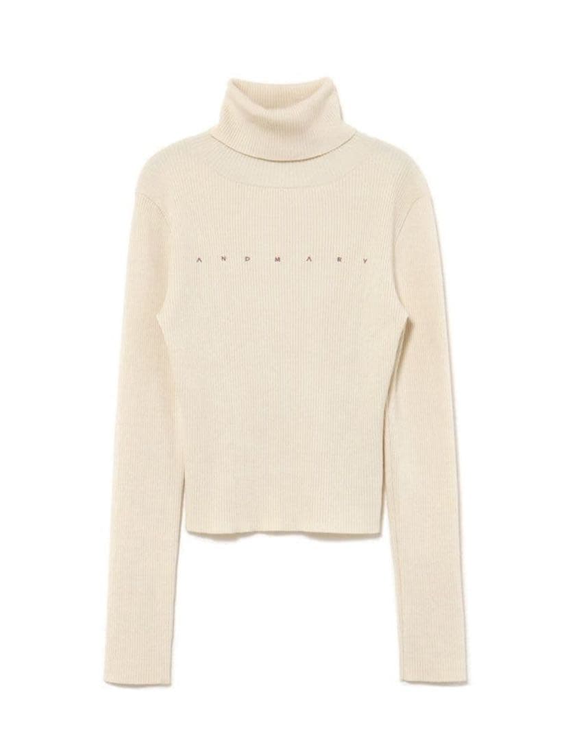 アンドマリーMary turtle knit tops ANDMARY】Roxy turtle knit tops