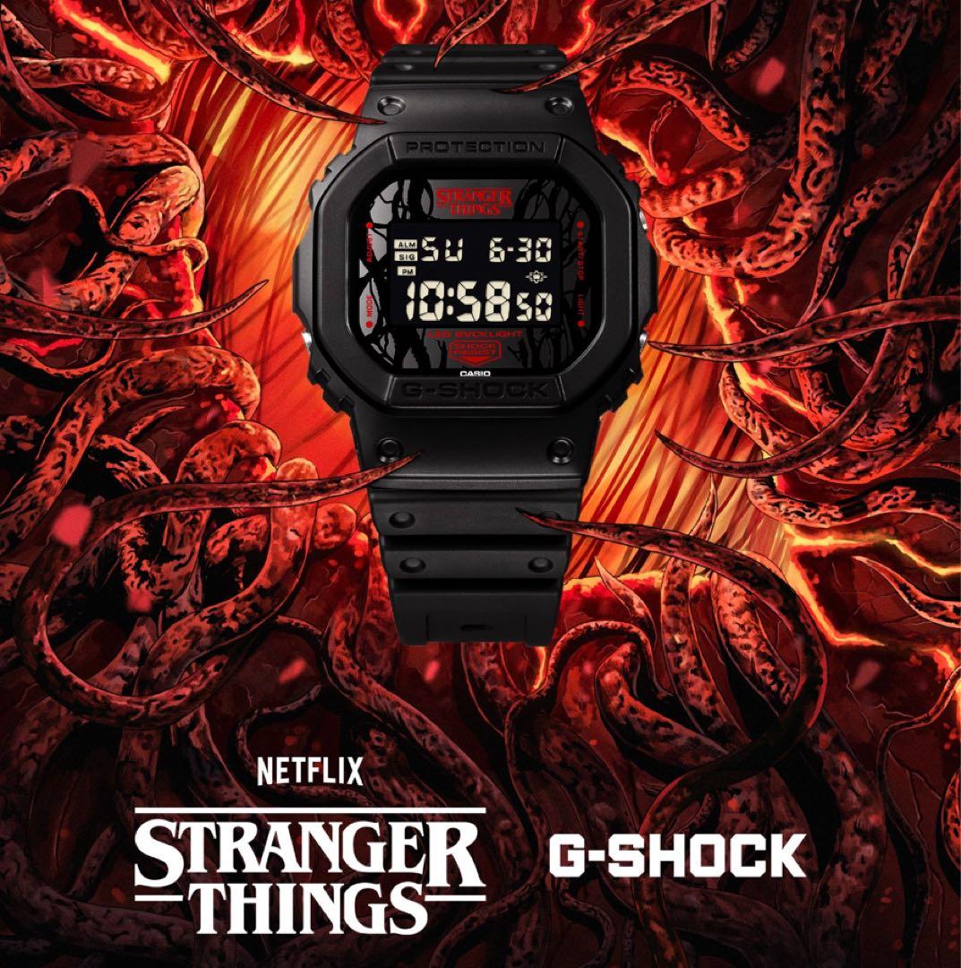 新品 G-SHOCK DW-5600STT-1JR ストレンジャーシングス G-SHOCK ストレンジャー・シングス 未知の世界 コラボレーションモデル