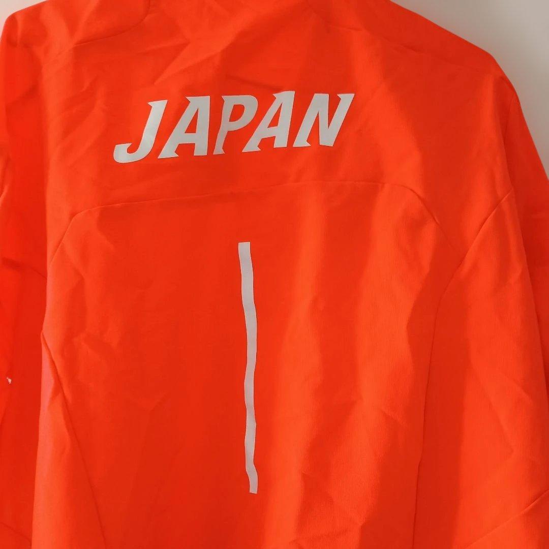 ASICS オレンジ ウィンドブレーカー L。 日本代表 - メルカリ