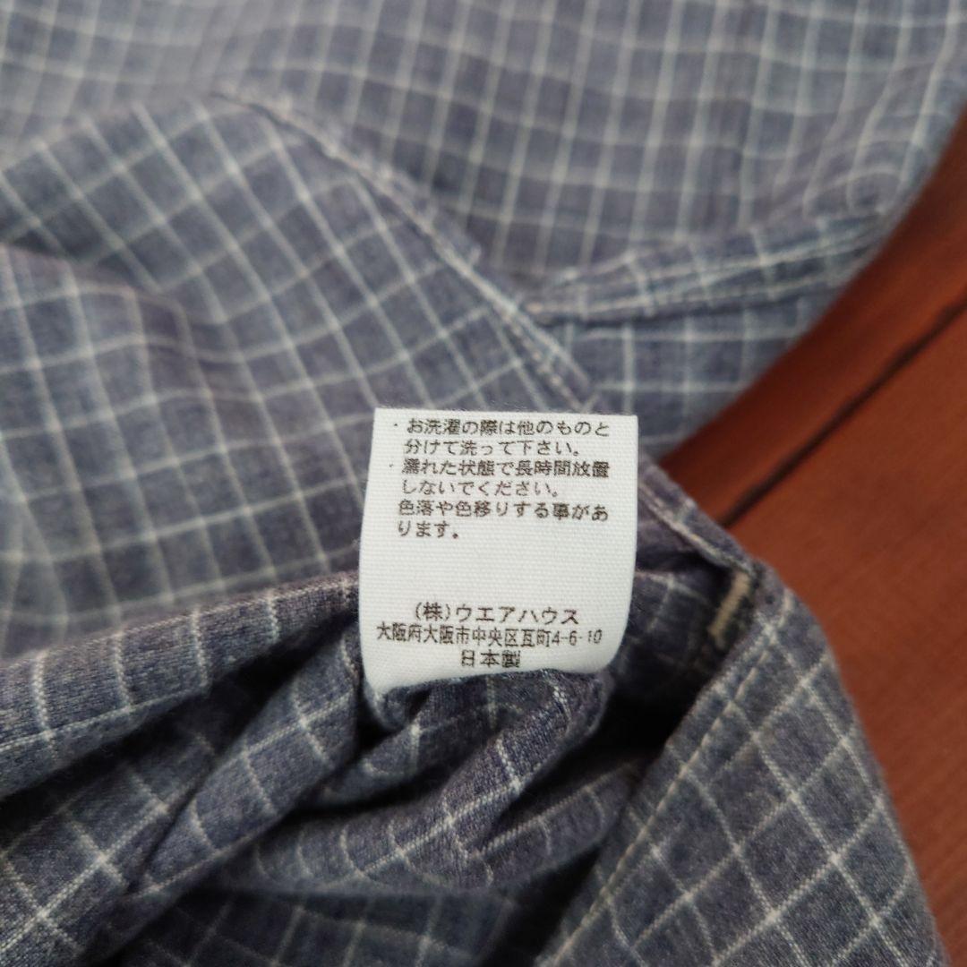 WAREHOUSE ウエアハウス プルオーバーチェックシャツ 40