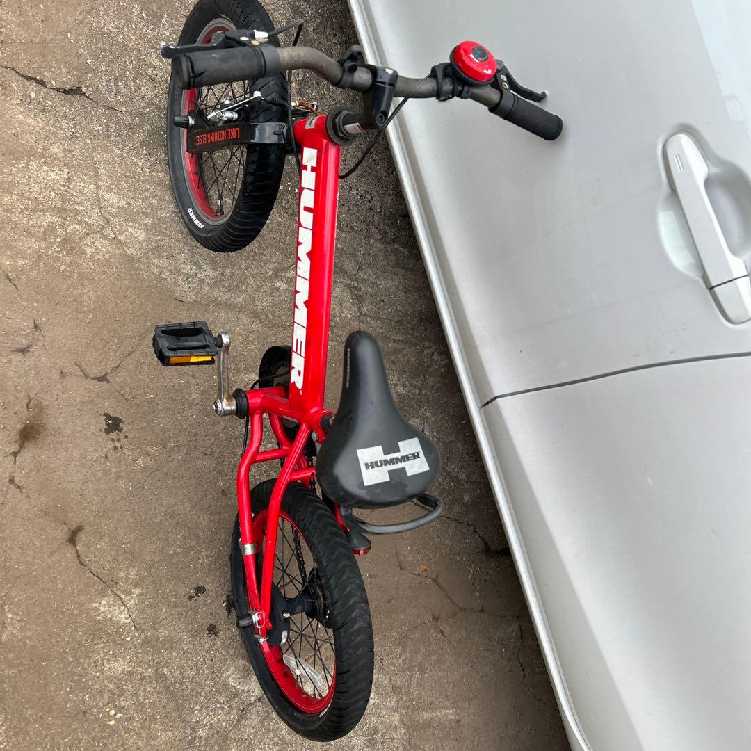 子供用自転車 ハマー(Hummer) 16インチ 赤色 - メルカリ