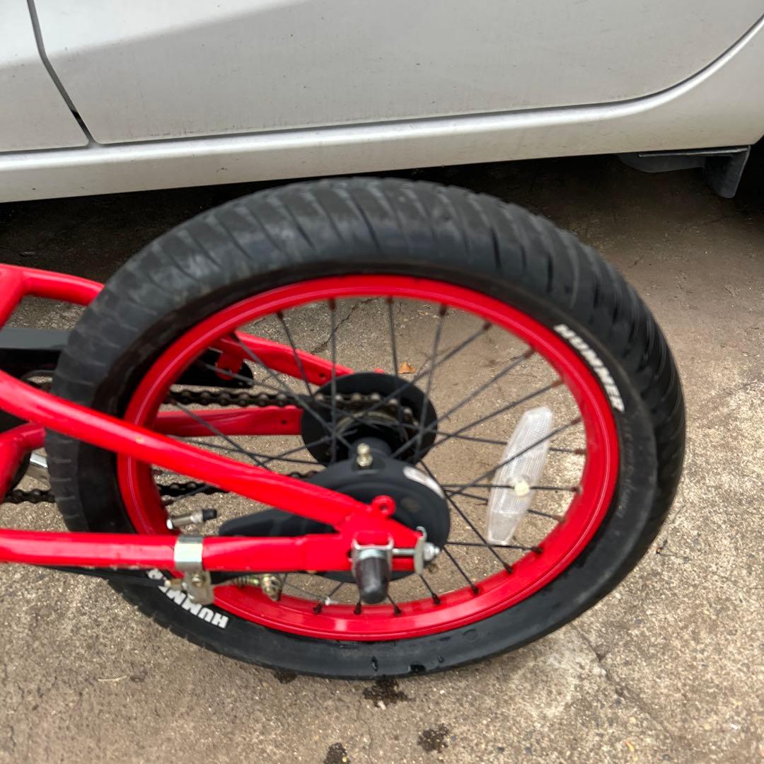 子供用自転車 ハマー(Hummer) 16インチ 赤色 - メルカリ