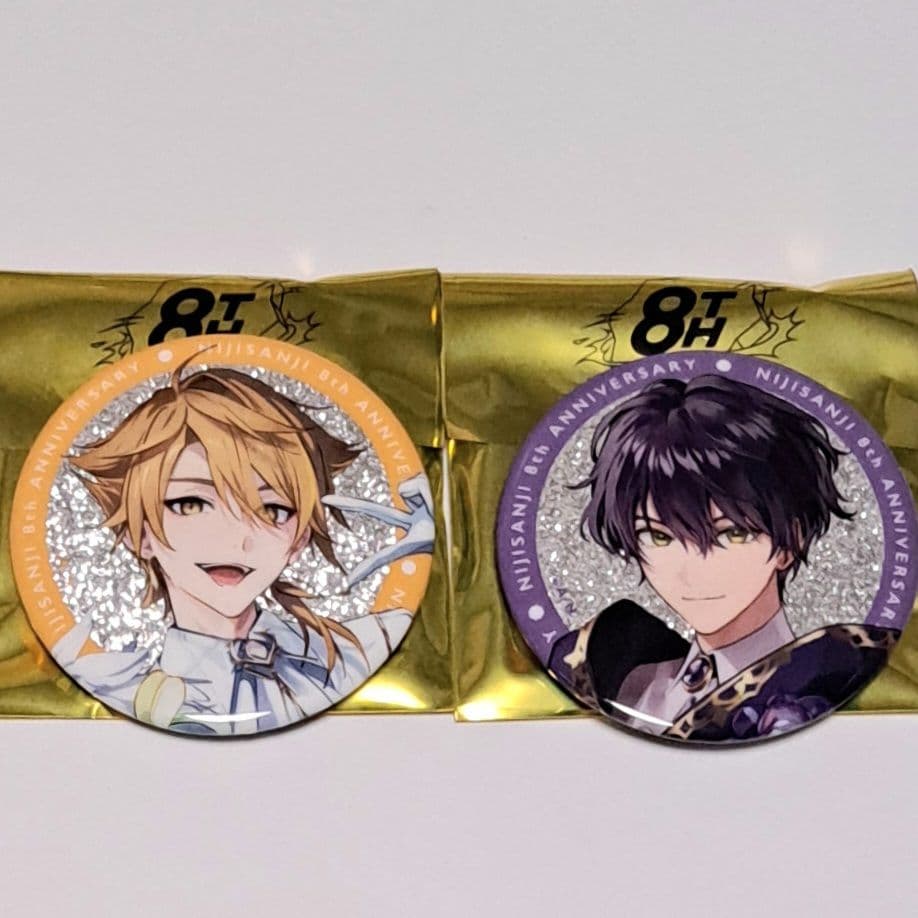 にじさんじ 剣持刀也 伏見ガク 8周年 ランダムグリッター 缶バッジ