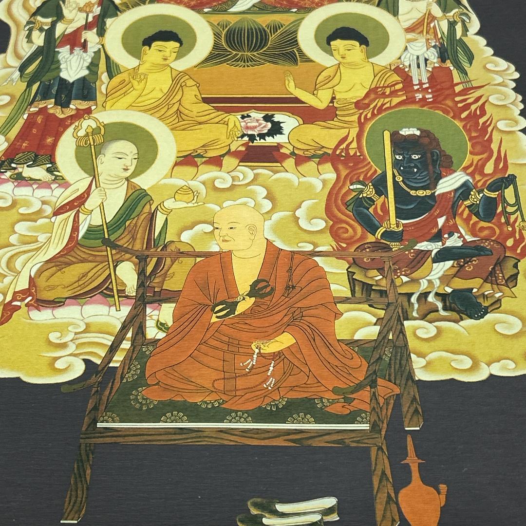 掛軸 十三仏様 木箱付き 仏画 弘法大師 真言十三佛 平成7年11月 仏像掛軸