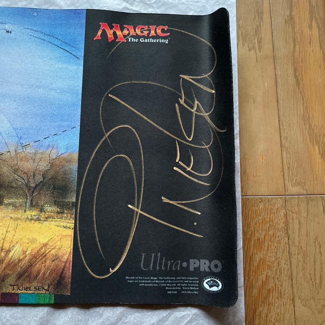 MTG プレイマット　グルランド　平地　サイン入り