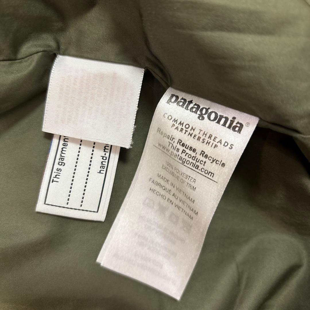 patagonia フリースジャケット クリーム・パープル - メルカリ
