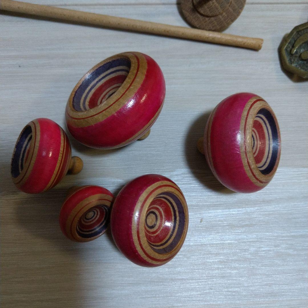 木製コマセット 福島保 ベーゴマ