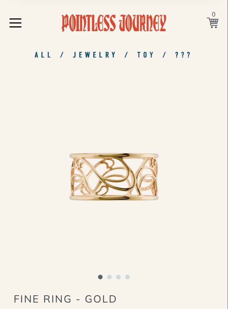 Pointless Journey Fine Ring - Gold - メルカリ